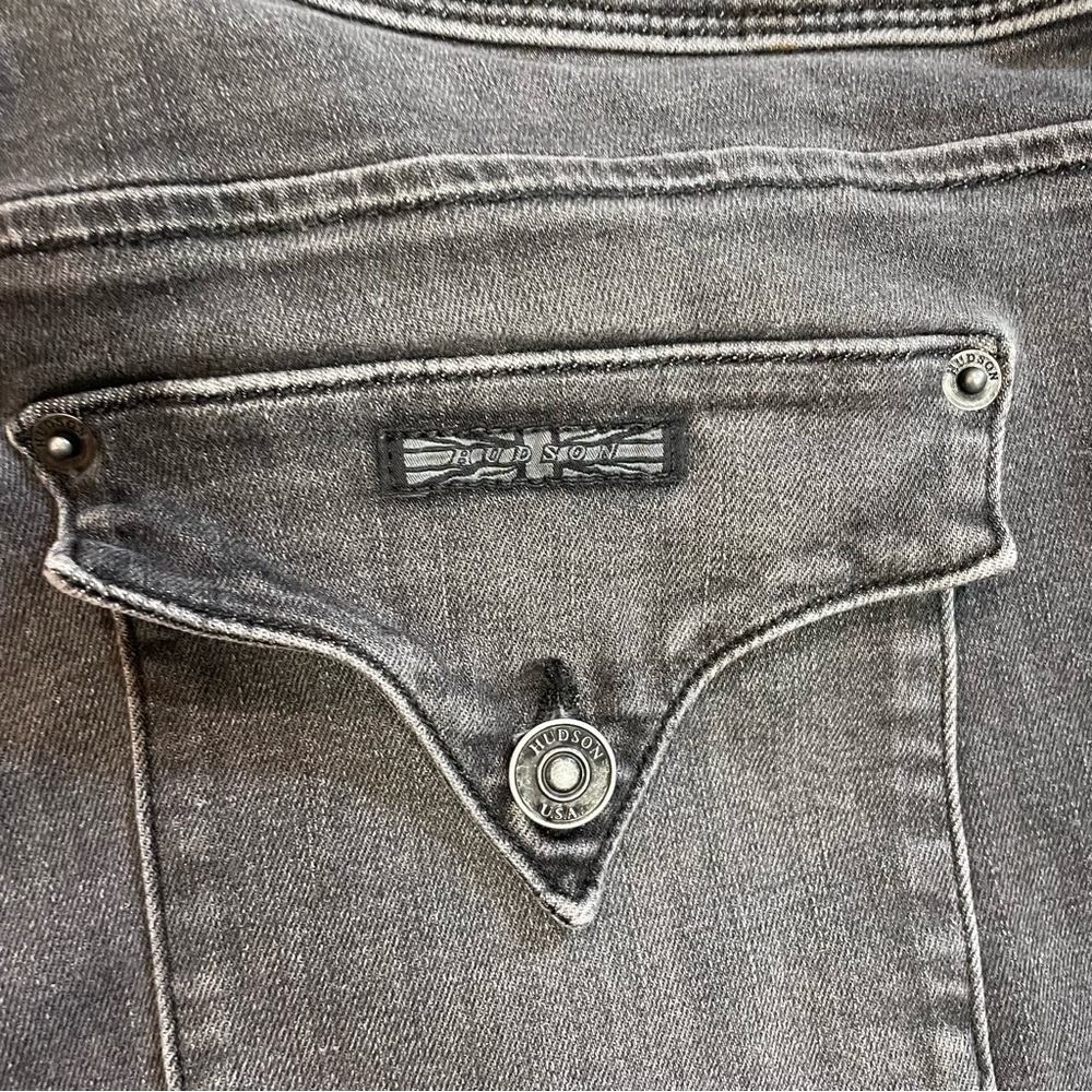 New Hudson Collin Mid-Rise Skinny Ankle Grey Jeans Size 32 - Picture 12 of 12